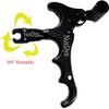 FymzeuQ 4 Finger Clamping Aids Bow Release for Compound Bow,