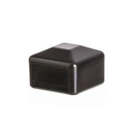 EMFA Fence Post Cap 50 x 50 mm Pack of 10 Black Post Caps Square Fence Post Caps Fence Cover Plastic Lid Fence Caps 5 x 5 cm