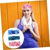 BIUDECO 3Pcs Tie Dye Wide Knot Headbands for Unisex Soft