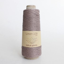 Lotus Yarns 100% Natural Linen Lace Weight Hand Knitting Crochet Yarn 100g/cone for Summer Fashion Garments Baby Clothes Soft and Cool 09