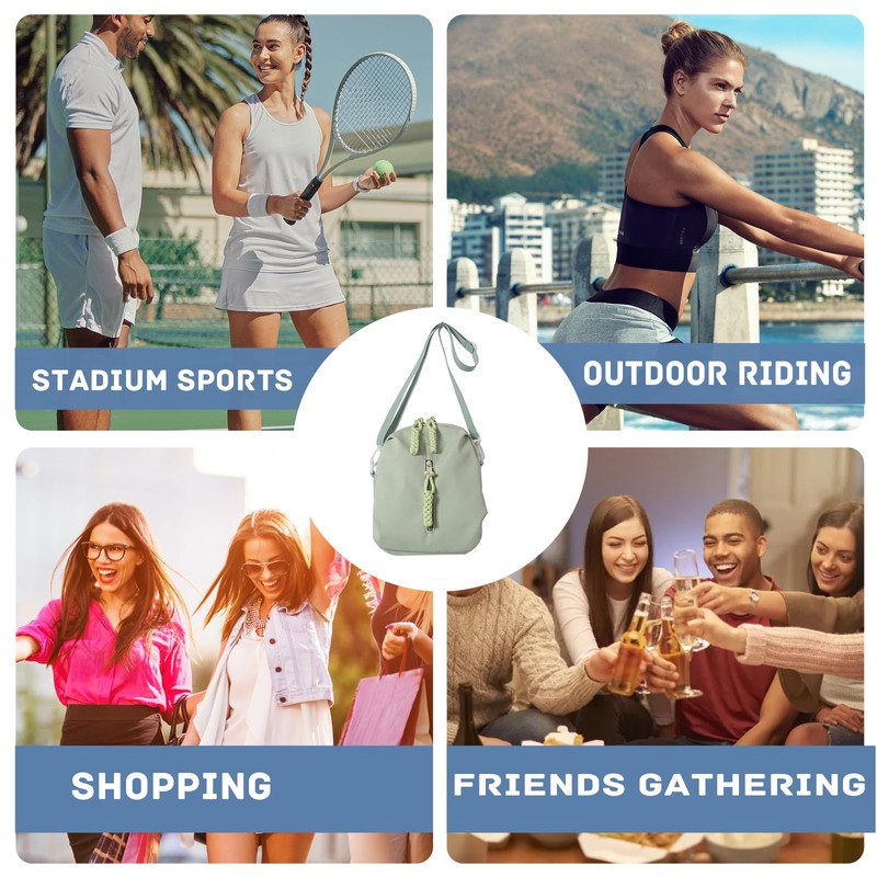 GUSXPPD Clear Crossbody Bag, Tassel Shoulder Bag for Women Men,