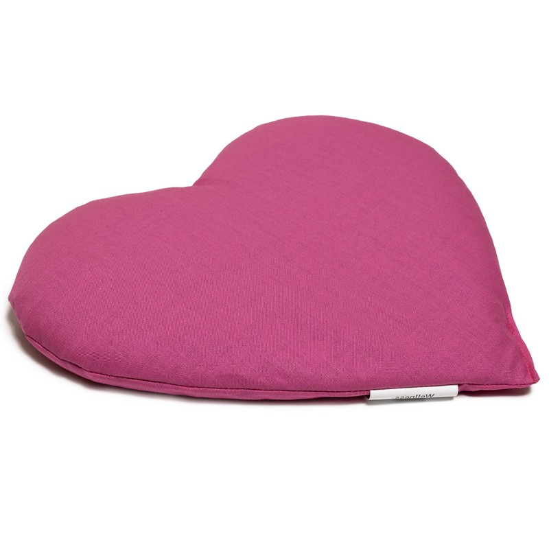 Rapeseed Cushion Heart Approx. 30 x 25 cm – Pink
