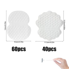 XIAQICA 100 Stück Achselpads Schweißpads Achseln für Männer und Frauen Komfortable Achselpads Damen Achselpads Herren Verhindern Flecken Saugfähig Unsichtbar Bequem