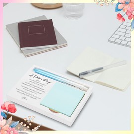 Doctor Appreciation Gift, Christian Prayer Office Decor for Physician, Inspirational Medical Desk Display, Wooden Sticky Note Holder with A Doctor’s Prayer, 16.5 x 12 x 1.5 cm,XXW12