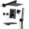 RTOBWEYE 8 Inch Shower Faucet Set, Rainfall Shower System with