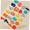 Hohopeti Cognitive Shape Learning Montessori Educational Block Puzzle for Number