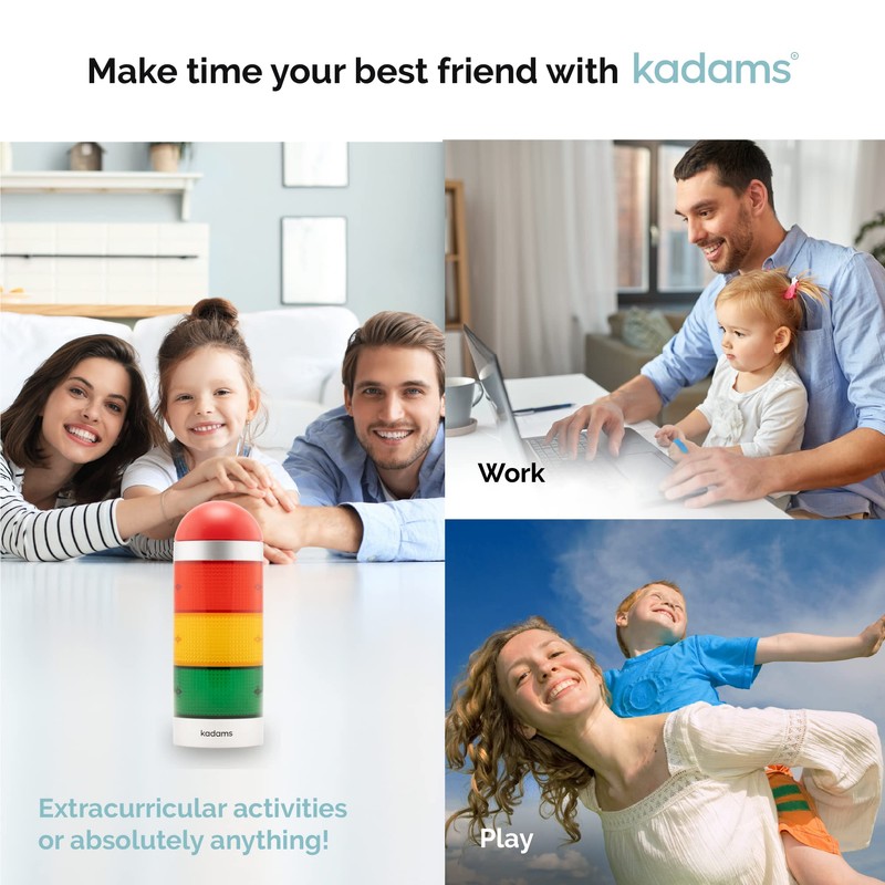 KADAMS Visual Timer for Kids with Audio Pre-Alarm - Traffic