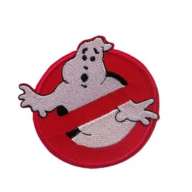 Ghostbuster Comic Children's Film Sew-On Iron-On Patch Appliqué Patches Iron-On Size: Diameter 7.5 cm