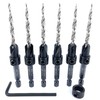 FTG USA 6 Pc #8 (11/64") Countersink Drill Bit Set