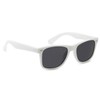 My Shades - Retro 80's Classic Rectangle Sunglasses (White, Smoke)