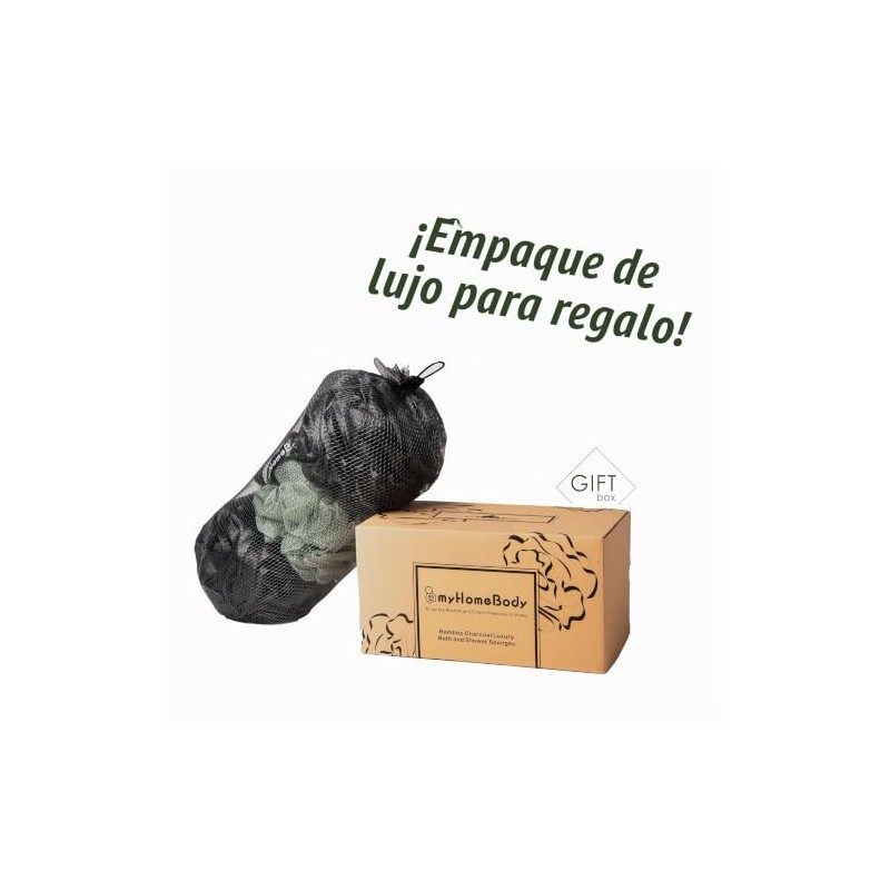 Esponja grande de lufa de 70 g, estropajo corporal, esponja