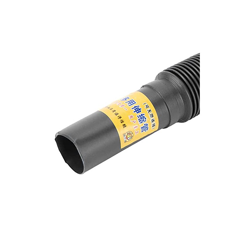 34x4x3cm Plastic Extension Drain Pipe Flexible Angle Exhaust Tube For