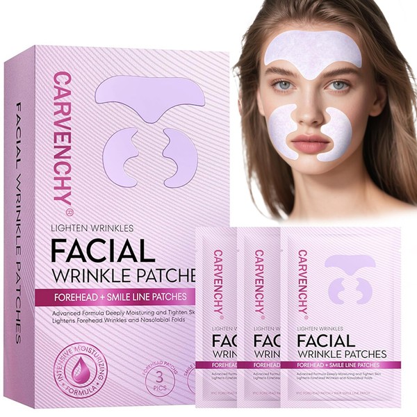 Forehead Wrinkle Patches for Women, Overnight Anti-Wrinkle Face Patches to