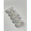 Pastel Flower Handmade Nail Tips - Long Ballerina / 파스텔플라워
