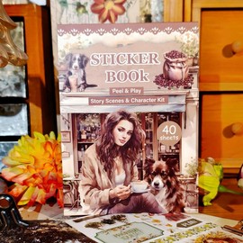 360 Pcs 40 Sheets Cozy Life People Sticker Book – Urban Lifestyle Edition | Aesthetic Stickers for Scrapbooking, Journaling, Planners & DIY, TikTokShopBacktoSchool:_Liberty Atelier