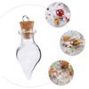 ORFOFE 30pcs Water Drop Shaped DIY Wishing Bottles with Cork