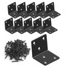 Black Stainless Steel Shelf Bracket,Joint Right Angle Bracket,L Shape Heavy