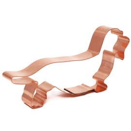 The Fussy Pup Wirehaired Dachshund Cookie Cutter – Handcrafted in USA - 5 Inch Copper Dog Lover Gift