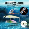 RoseFlower 114 PCS Fishing Lure Set, Includes Hard and Soft