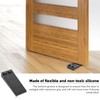 Flexible Rubber Door Stopper Wedge - Stackable Furniture Leveling Shims