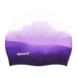 Sporti - Gorro de natación de silicona multicolor