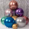 18 Inch Large Silver Metallic Balloons, Large Chrome Silver Helium