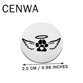 CENWA Loss of a Dog Pocket Token Sympathy Gift Loss of Pet Pocket Toke Remembrance Gift Condolence Gift, metal, no gemstone