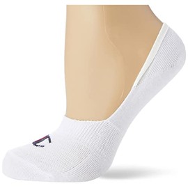 Champion Unisex Core 6pp Footie Casual Socks, Grigio Melange Chiaro, Bianco, Nero, 8-Jun UK