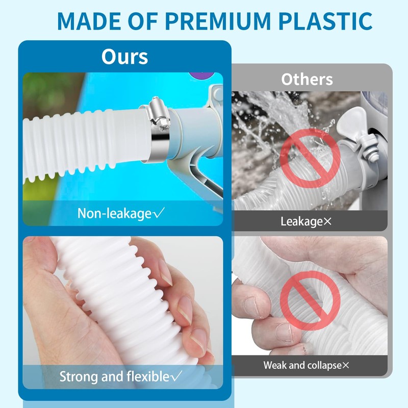 Pool Hose Compatible with Bestway Above Ground Pools, Pool Filter