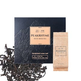 PeakRhyme Handpicked Tea, Oolong Tea, Loose Leaves, Wuyi Rock Tea, ShuiXian, 3,6OZ (100g), 12 Packs