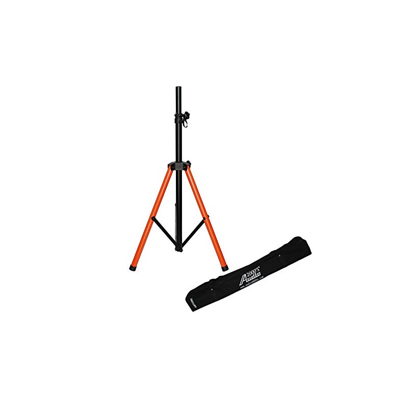 Audio2000'S AST4399 Tripod PA Speaker Stand with High-Visibility Orange Tripod