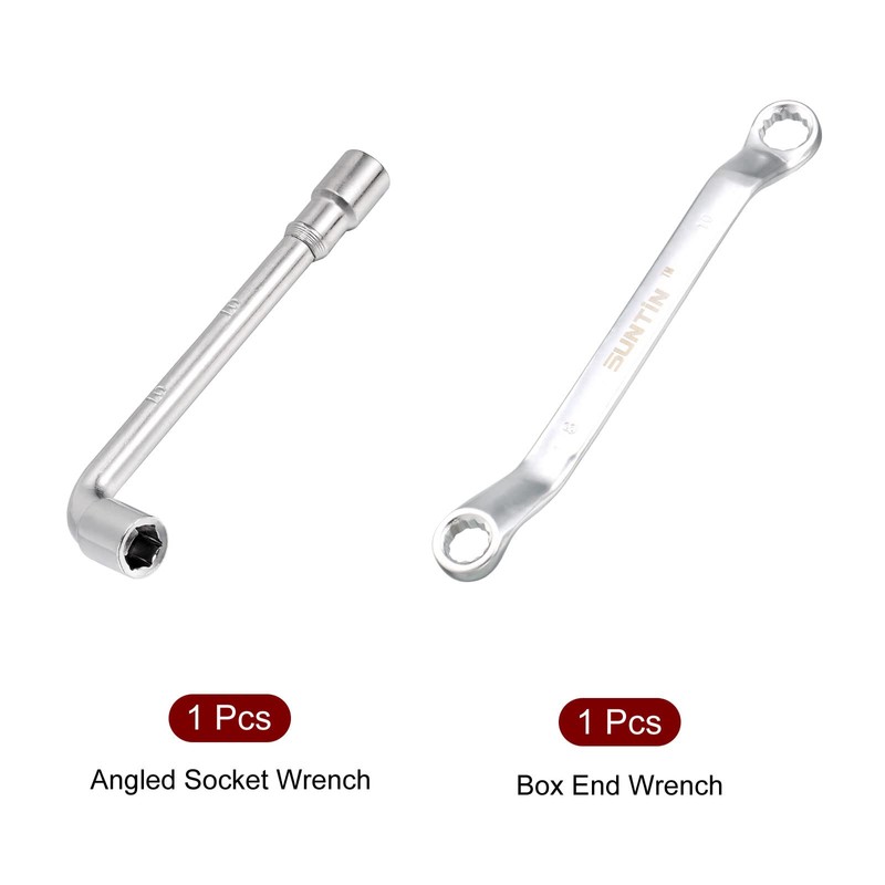 sourcing map 10mm Metric L Shaped Angled and Double Box