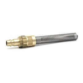 Compressed Air Connector NW 7.2 Coupling Plug with Kink Protection and 4 x 6 mm Hose Connection
