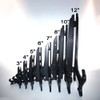 Tincogo 4" Black Plastic Easels or Stand/Plate Holders to Display