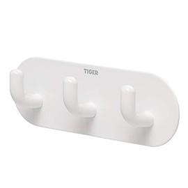 Tiger Rondo Hook Rail Stainless Steel White Easy to Install by Gluing
