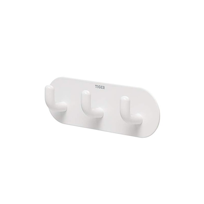 Tiger Rondo Hook Rail Stainless Steel White Easy to Install