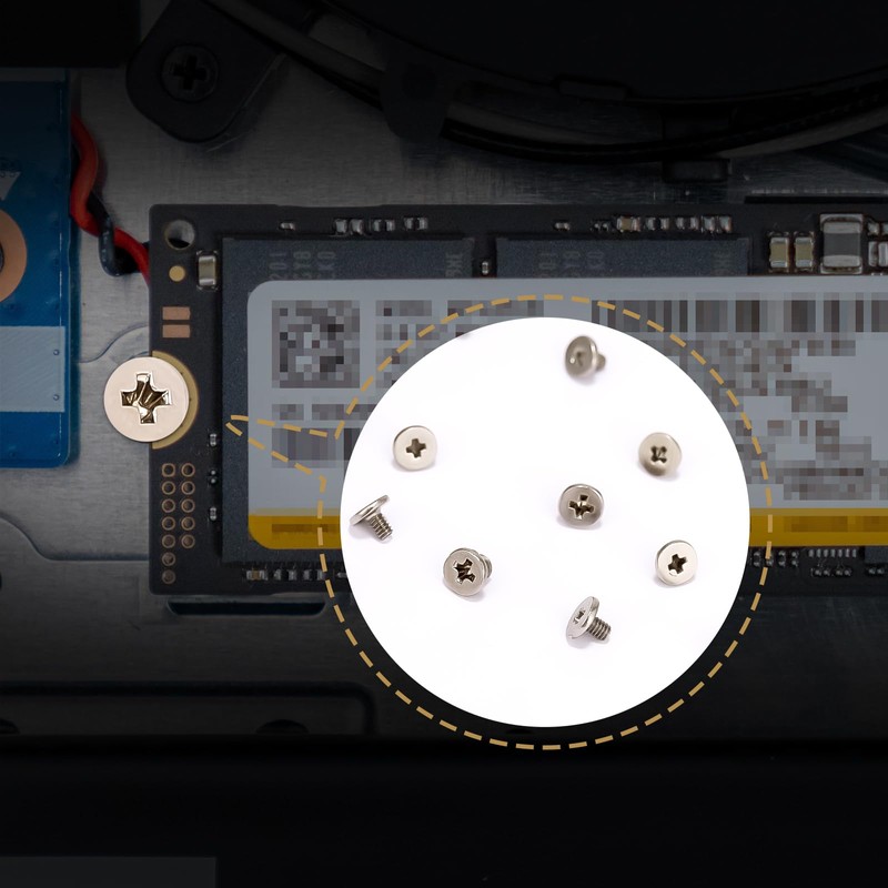 46PCS NVME M.2 SSD Mounting Screws M.2 SSD Screw Kit
