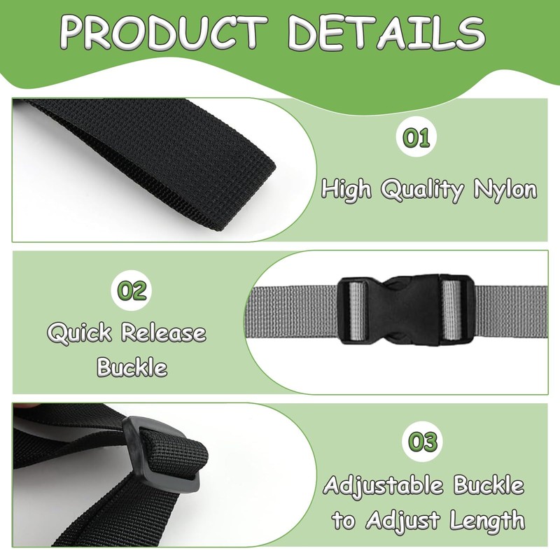2 Pcs Backpack Chest Straps, Backpack Adjustable Chest Strap for