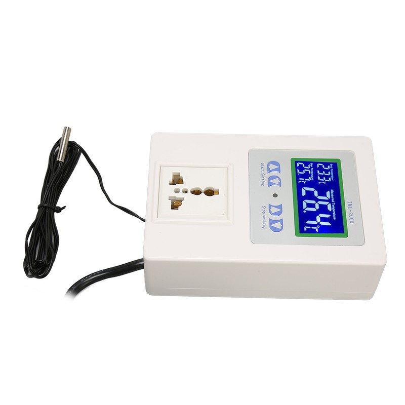 Digital Temperature Controller LCD Display Heating Cooling Thermostat Controller for