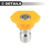 Motoforti Universal Washer Spray Nozzle Tips Quick Connector, Stainless Steel