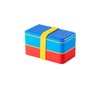 EuphoCorner Double layered building block lunch box