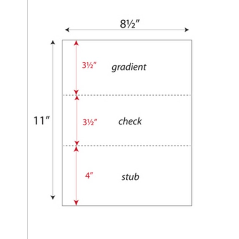 Zapco High-Security Check Paper, Blue w Complex Background Pattern, 8-1/2"