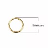 Unbranded 100 pcs Gold Plated Open Jump Rings – 9mm
