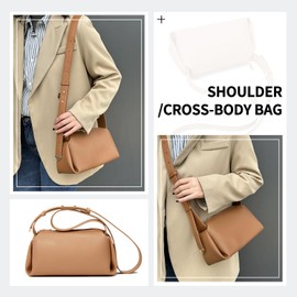 ZMDB Handtasche Damen Mittelgroß Damen Handy Umhängetasche Breiter Gurt, Große Kapazität Schultertasche für Frauen Crossbody Bag mit Verstellbarem Schultergurt, Weich & Verschleißfest