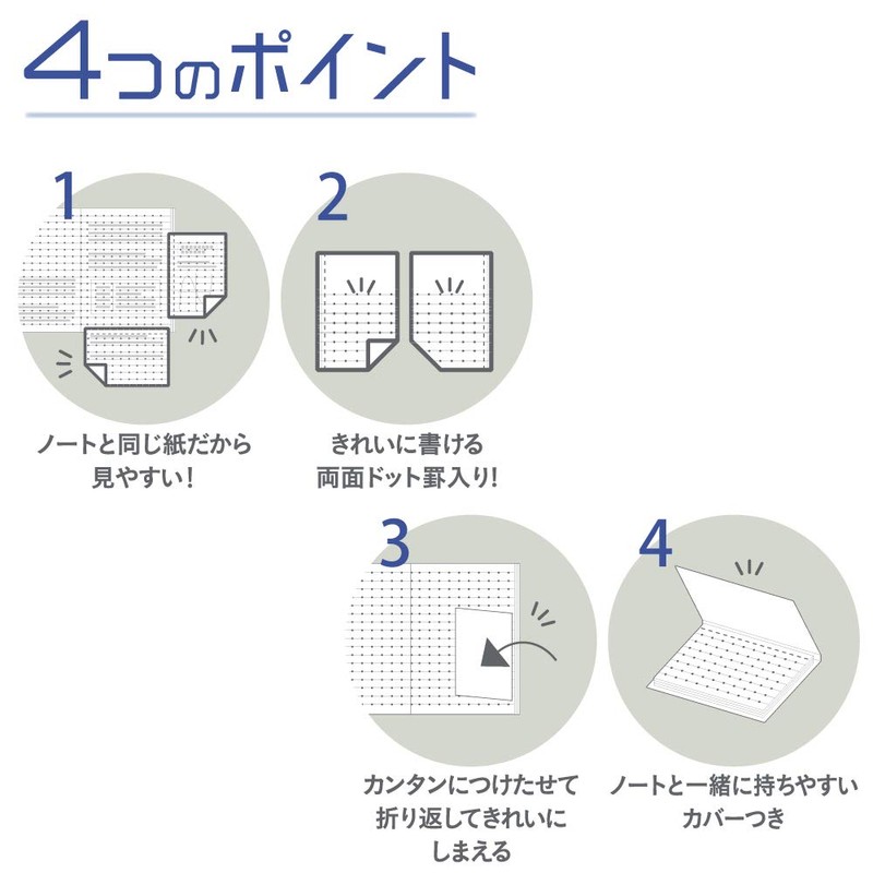 Kokuyo Campus NT150ATB Notebook, Dot A Ruled, Bottom Type