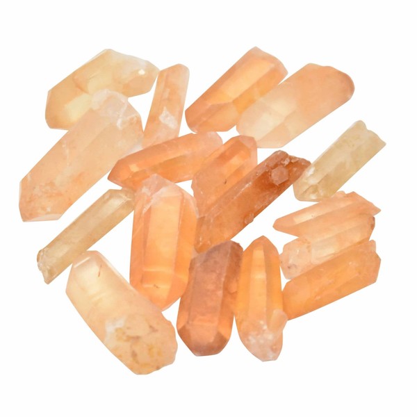 Pachamama Essentials Tangerine Quartz Point - Healing Stone - Crystal Healing 1"- 2" - 1pc.- Thin