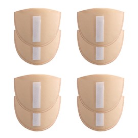 4 Pairs Shoulder Pads with Velcro Thickness 1.5cm Set-In Sponge Shoulder Pads Soft Anti Slip Pads Skin Color Sewing Supplies for Women Clothing Men Sloping High Low Shoulder Suit