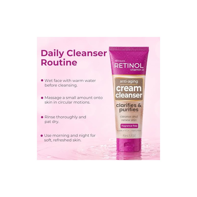 Retinol Anti Ageing Cream Cleanser 120ml