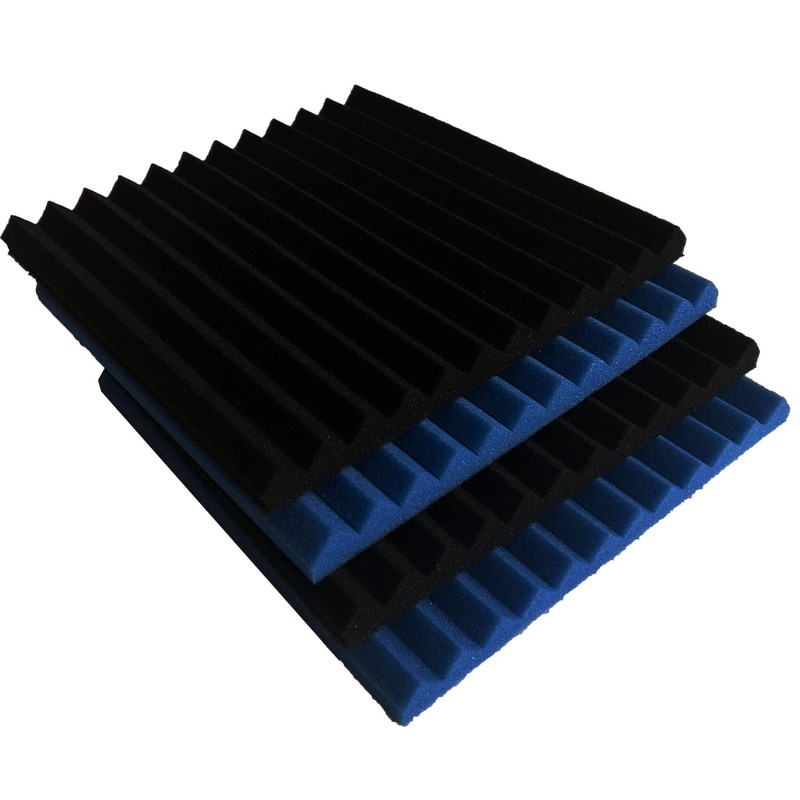 52 Pack Black blue 1" x 12" x 12" Acoustic