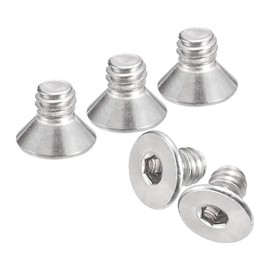 QUARKZMAN #8-32x1/4 Inch Flat Countersunk Socket Cap Screws 100 Pieces 304 Stainless Steel Hexagonal Socket Flat Head Screws Full Thread Countersunk Bolts